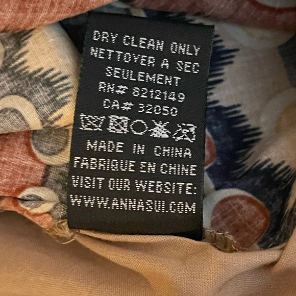 Anna Sui x Anthropologie Dots After Six Skirt, Tan/Black, Size 2, NWT - Picture 10 of 10